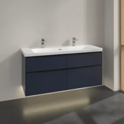 V&b subway 3.0 servantskap 127x57 marine blue m/lys håndtak i volcano black