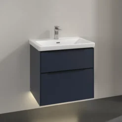 V&b subway 3.0 servantskap 62x57 marine blue m/lys håndtak i volcano black