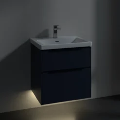 V&b subway 3.0 servantskap 57x47 marine blue m/lys håndtak i volcano black