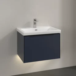 V&b subway 3.0 servantskap 66x42 marine blue m/lys håndtak i volcano black