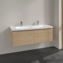 V&b subway 3.0 servantskap 127x42 nordic oak håndtak i krom