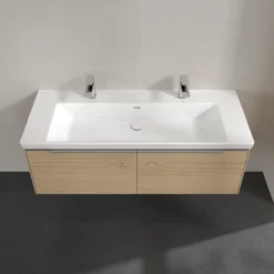 V&b subway 3.0 servantskap 127x42 nordic oak håndtak i krom