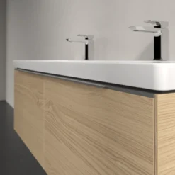 V&b subway 3.0 servantskap 127x42 nordic oak håndtak i krom