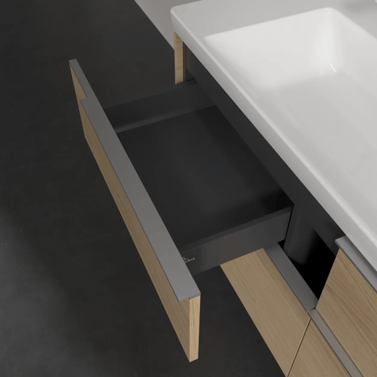 V&b subway 3.0 servantskap 127x57 nordic oak håndtak i krom
