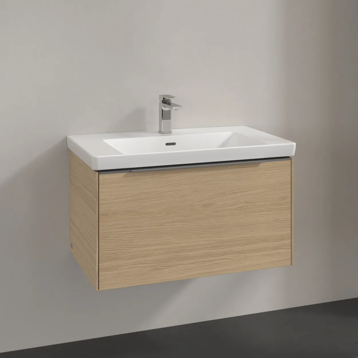 V&b subway 3.0 servantskap 77x42 nordic oak håndtak i krom