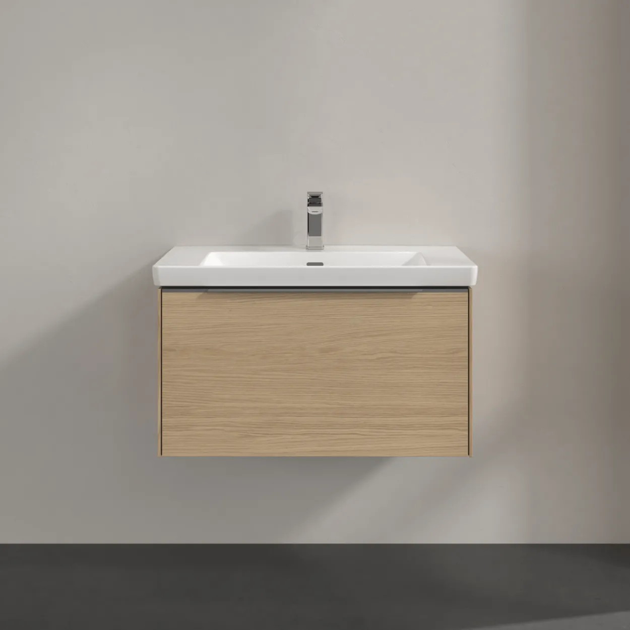 V&b subway 3.0 servantskap 77x42 nordic oak håndtak i krom