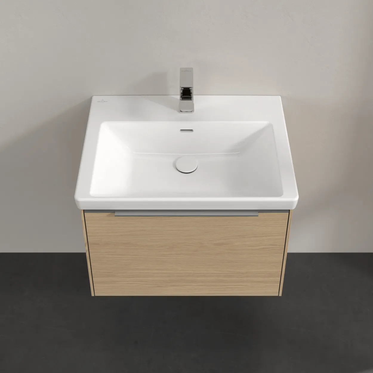 V&b subway 3.0 servantskap 66x42 nordic oak håndtak i krom