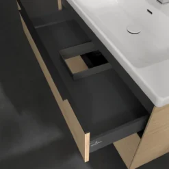 V&b subway 3.0 servantskap 97x57 nordic oak håndtak i volcano black