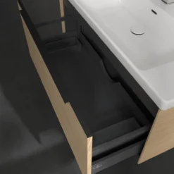 V&b subway 3.0 servantskap 97x42 nordic oak håndtak i volcano black