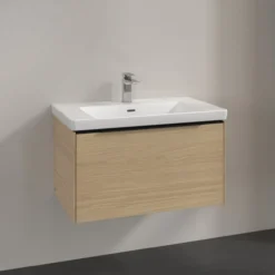 V&b subway 3.0 servantskap 77x42 nordic oak håndtak i volcano black