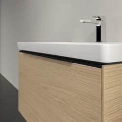 V&b subway 3.0 servantskap 77x42 nordic oak håndtak i volcano black