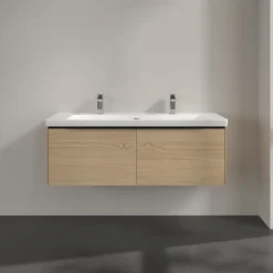 V&b subway 3.0 servantskap 127x42 nordic oak håndtak i volcano black