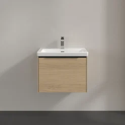V&b subway 3.0 servantskap 57x42 nordic oak håndtak i volcano black