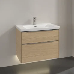V&b subway 3.0 servantskap 77x57 nordic oak m/lys håndtak i krom