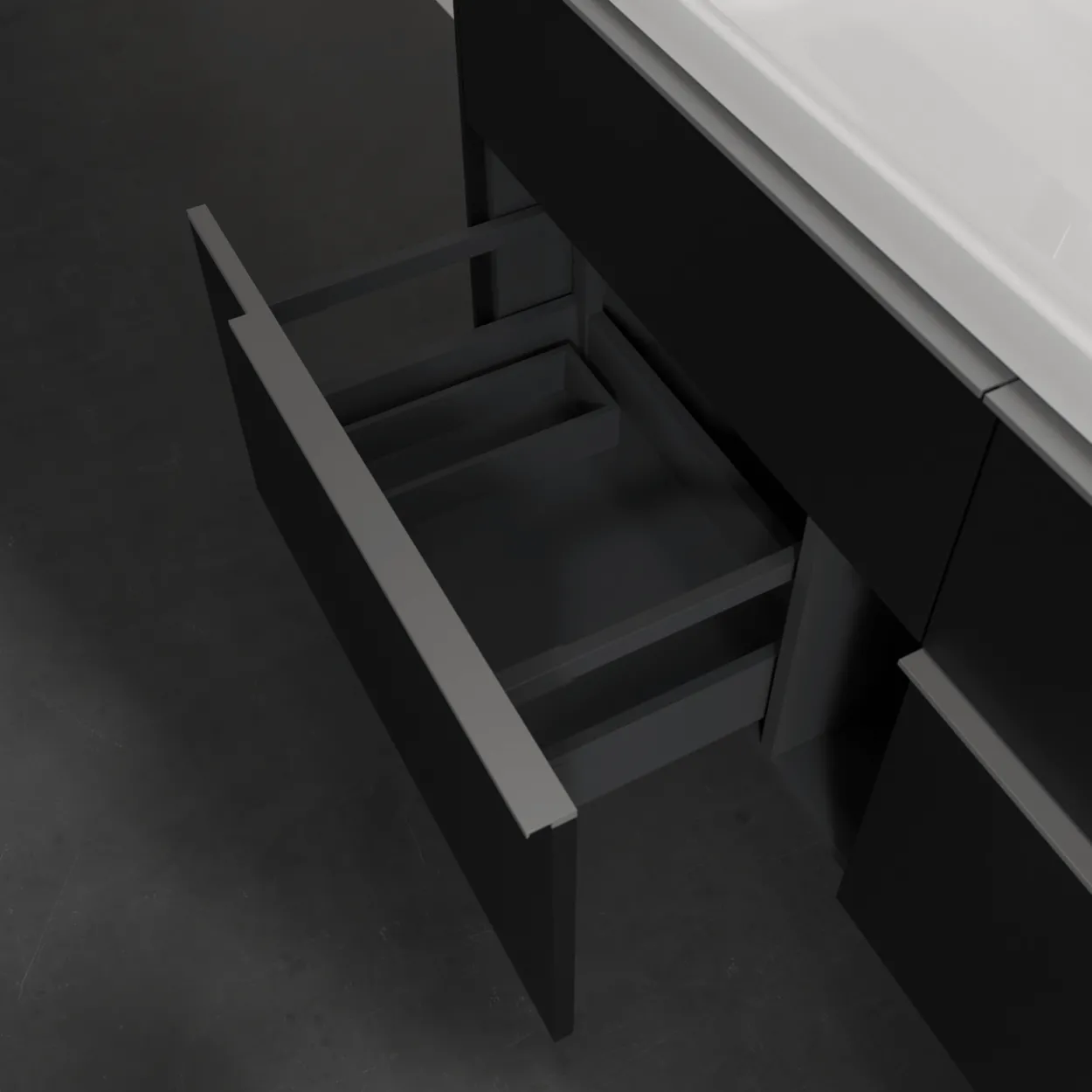 V&b subway 3.0 servantskap 127x57 nordic oak m/lys håndtak i krom