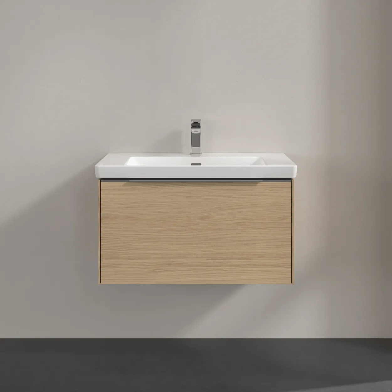 V&b subway 3.0 servantskap 77x42 nordic oak m/lys håndtak i krom