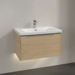 V&b subway 3.0 servantskap 77x42 nordic oak m/lys håndtak i krom