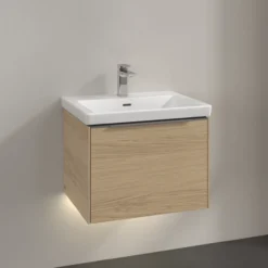 V&b subway 3.0 servantskap 57x42 nordic oak m/lys håndtak i krom