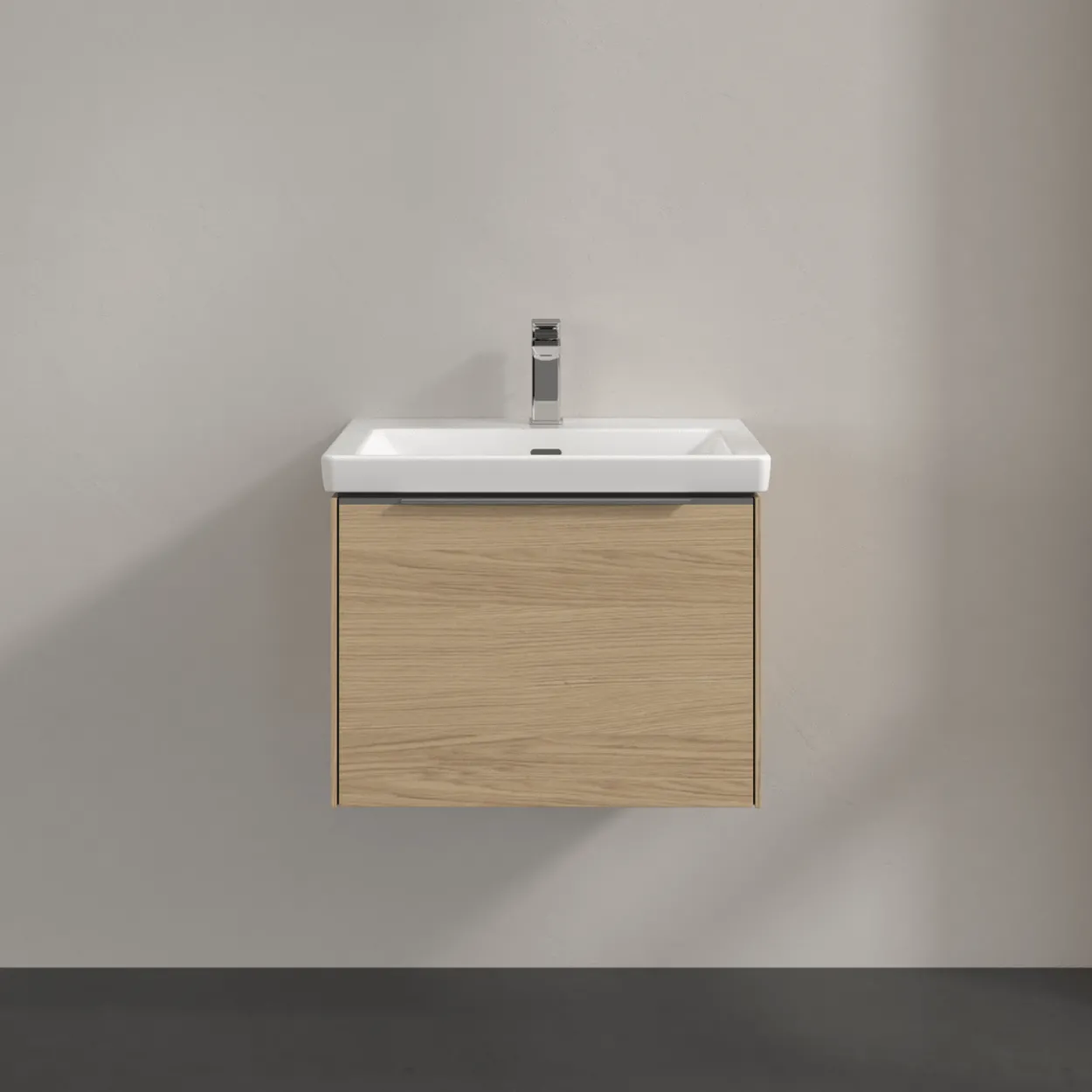 V&b subway 3.0 servantskap 57x42 nordic oak m/lys håndtak i krom