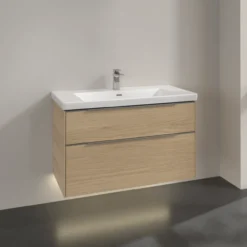 V&b subway 3.0 servantskap 97x57 nordic oak m/lys håndtak i krom