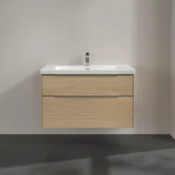 V&b subway 3.0 servantskap 97x57 nordic oak m/lys håndtak i krom