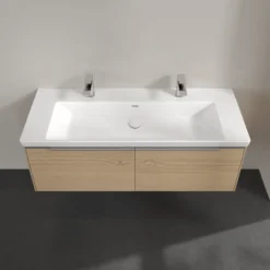 V&b subway 3.0 servantskap 127x42 nordic oak m/lys håndtak i krom