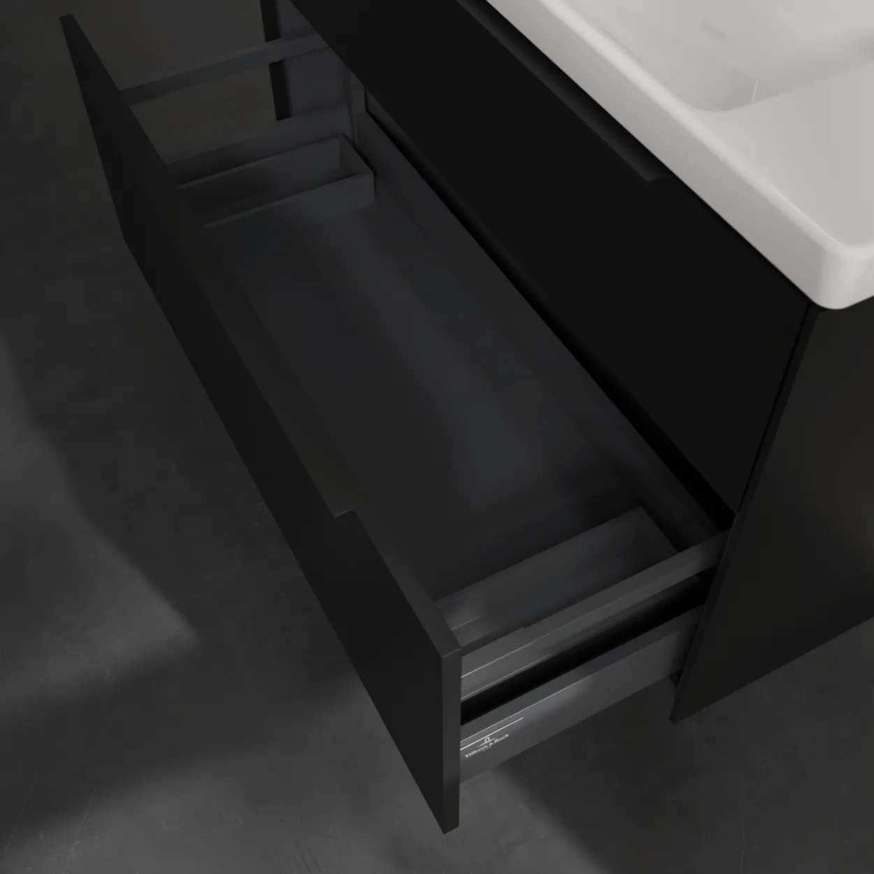 V&b subway 3.0 servantskap 97x57 nordic oak m/lys håndtak i volcano black