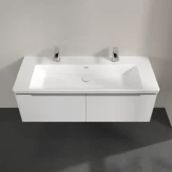 V&b subway 3.0 servantskap 127x42 pure white håndtak i krom