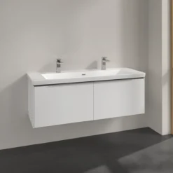V&b subway 3.0 servantskap 127x42 pure white håndtak i krom