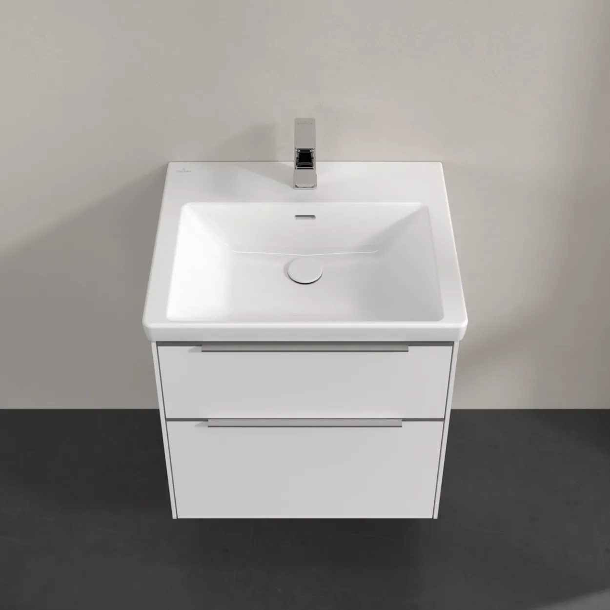 V&b subway 3.0 servantskap 57x47 pure white håndtak i krom