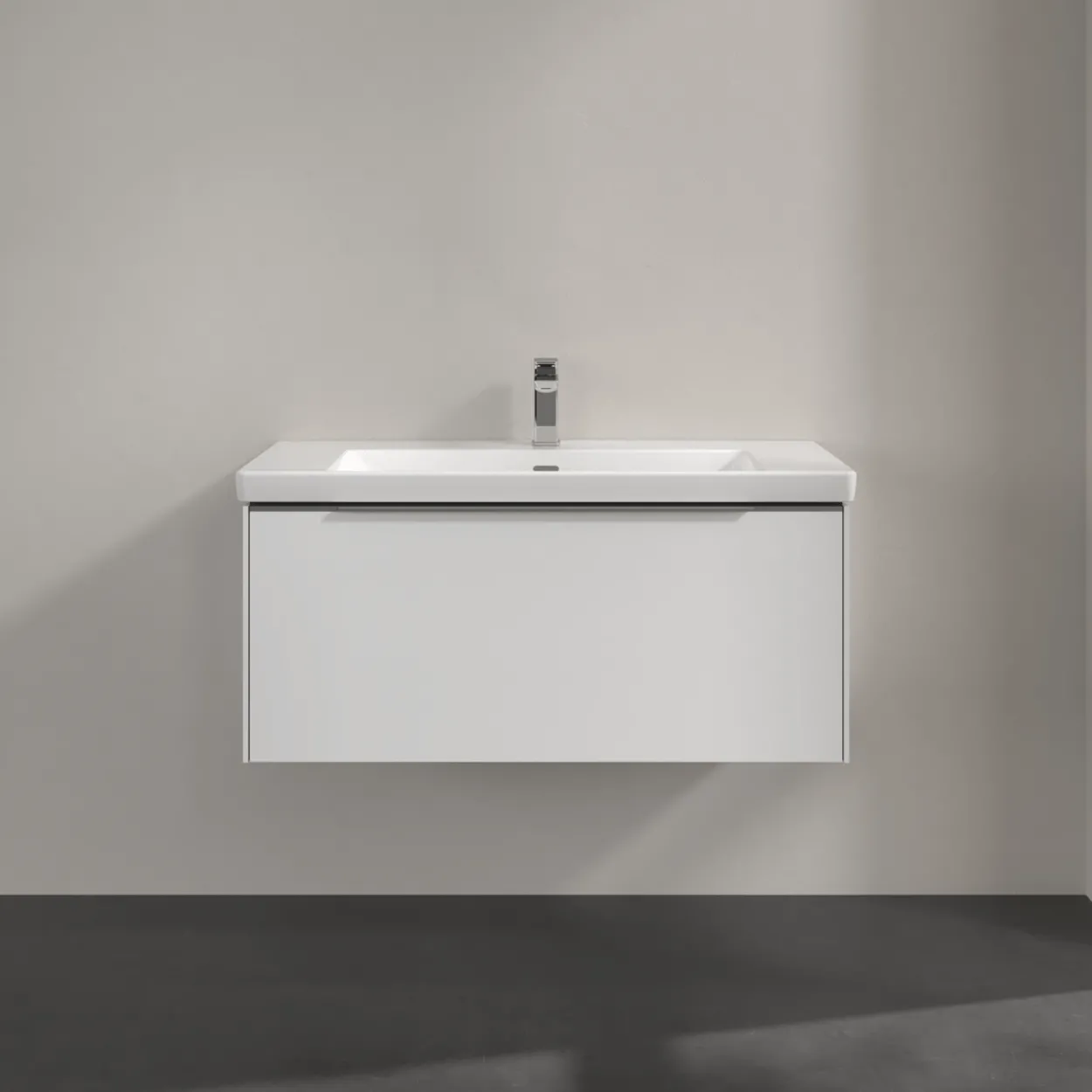 V&b subway 3.0 servantskap 97x42 pure white håndtak i krom