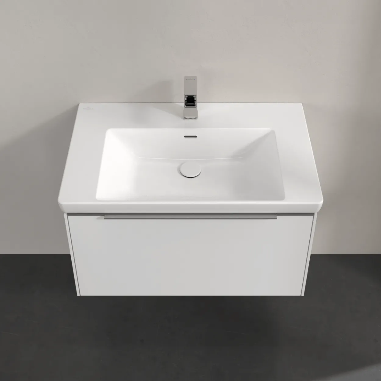 V&b subway 3.0 servantskap 77x42 pure white håndtak i krom