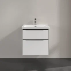V&b subway 3.0 servantskap 57x47 pure white håndtak i volcano black