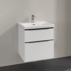 V&b subway 3.0 servantskap 57x47 pure white håndtak i volcano black