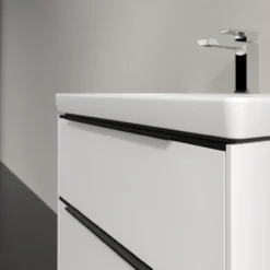 V&b subway 3.0 servantskap 62x57 pure white håndtak i volcano black