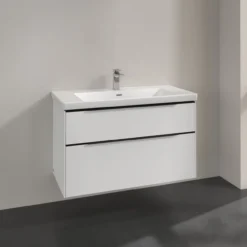 V&b subway 3.0 servantskap 97x57 pure white håndtak i volcano black