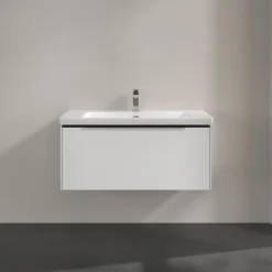 V&b subway 3.0 servantskap 97x42 pure white håndtak i volcano black