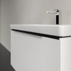 V&b subway 3.0 servantskap 77x42 pure white håndtak i volcano black