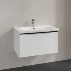 V&b subway 3.0 servantskap 77x42 pure white håndtak i volcano black