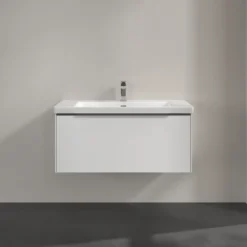 V&b subway 3.0 servantskap 97x42 pure white m/lys håndtak i krom