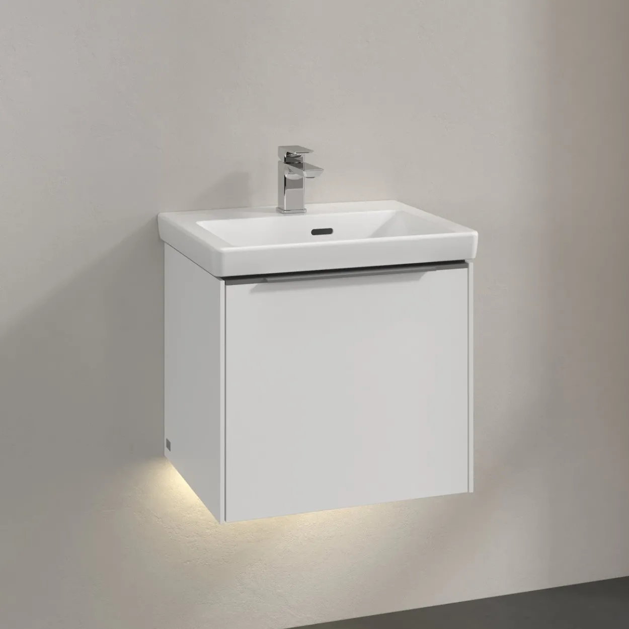 V&b subway 3.0 servantskap 47x42 pure white m/lys håndtak i krom