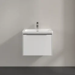 V&b subway 3.0 servantskap 57x42 pure white m/lys håndtak i krom