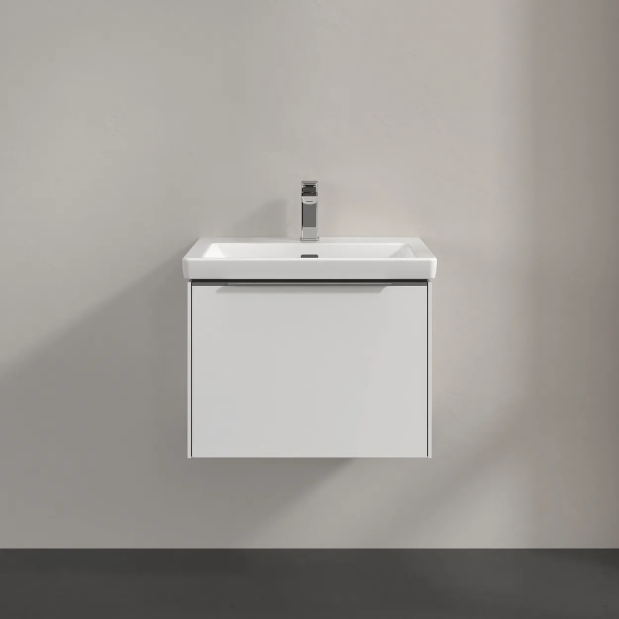 V&b subway 3.0 servantskap 57x42 pure white m/lys håndtak i krom