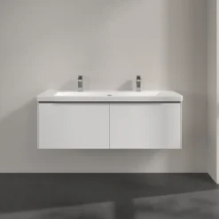 V&b subway 3.0 servantskap 127x42 pure white m/lys håndtak i krom