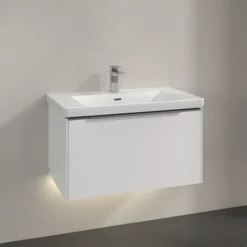 V&b subway 3.0 servantskap 77x42 pure white m/lys håndtak i krom