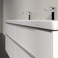 V&b subway 3.0 servantskap 127x57 pure white m/lys håndtak i krom