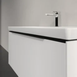 V&b subway 3.0 servantskap 97x42 pure white m/lys håndtak i volcano black