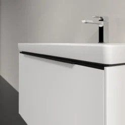 V&b subway 3.0 servantskap 77x42 pure white m/lys håndtak i volcano black