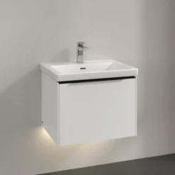 V&b subway 3.0 servantskap 57x42 pure white m/lys håndtak i volcano black