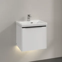V&b subway 3.0 servantskap 47x42 pure white m/lys håndtak i volcano black